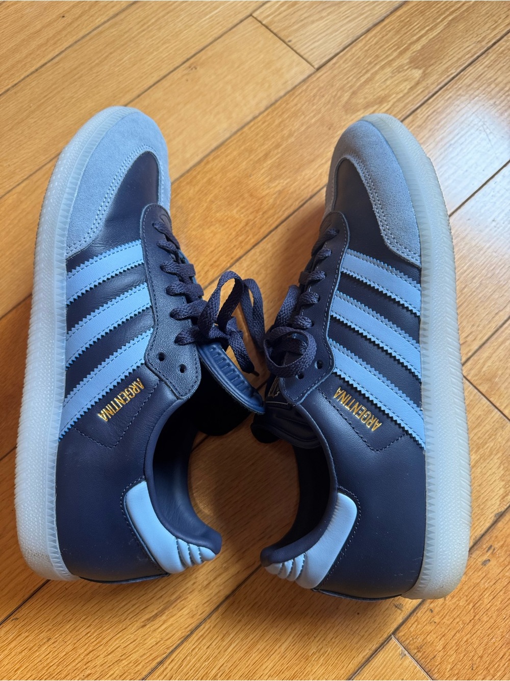 Adidas  Samba Argentina Sneakers in Navy & Light Blue